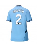 Manchester City Kyle Walker #2 Domácí Dres pro Dámské 2024-25 Krátký Rukáv